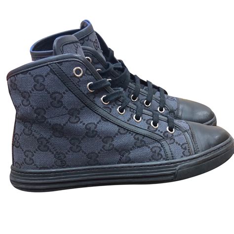 gucci men's high top sneakers|gucci monogram high top sneakers.